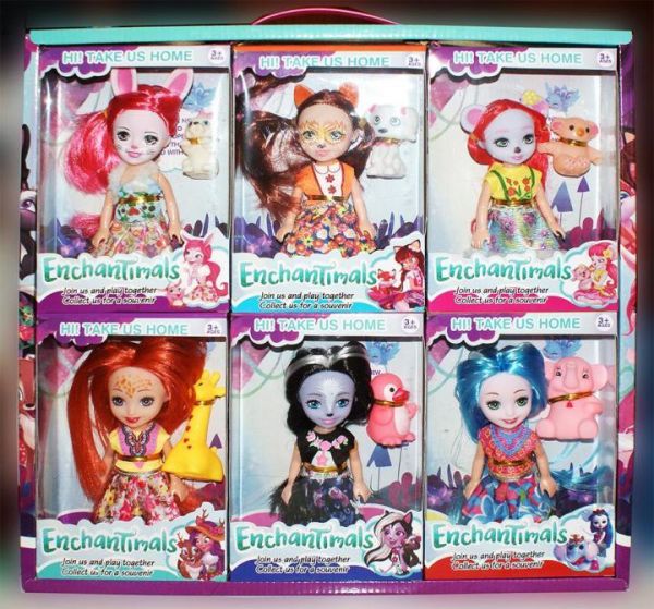 Enchantimals dolls with pets 15cm 6 types
