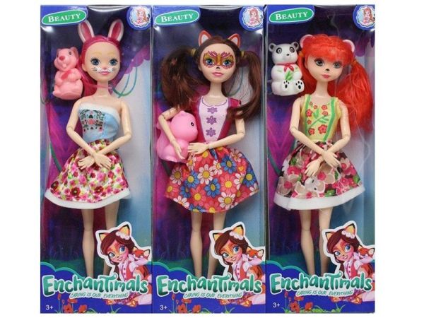 EnchanTimals articulated doll with pet, assorted